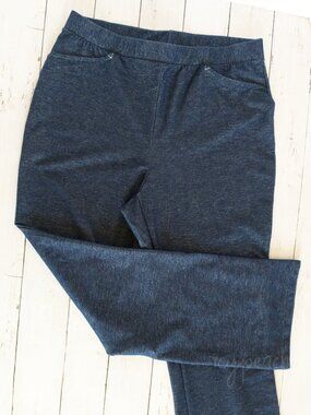 Weekenders Pants Medium Blue Vintage 90s High Rise Coastal Grandma Lagenlook